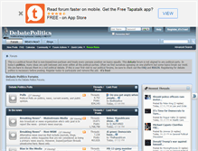 Tablet Screenshot of debatepolitics.com